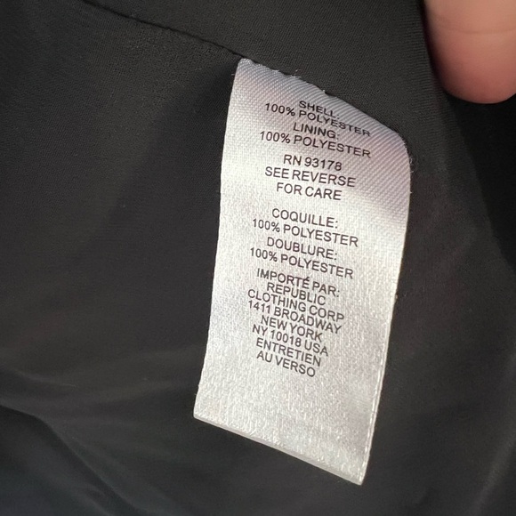 Tahari Woman 1X Black Blouse Plus Size Tunic Top Long Sleeve Lined Workwear - Picture 5 of 7